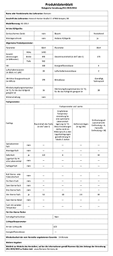 Bomann® Fridge Freezer | Energy Class E | 143cm | Quiet 39 dB Fridge Freezer | 3 Shelves & 3 Drawers
