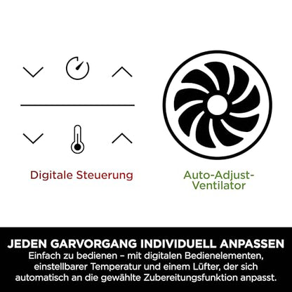 Ninja Foodi Dual Zone Heißluftfritteuse, 2 Schubladen, 6-in-1, 9,5L, Heißluft-Frittieren, Max Crisp, Braten