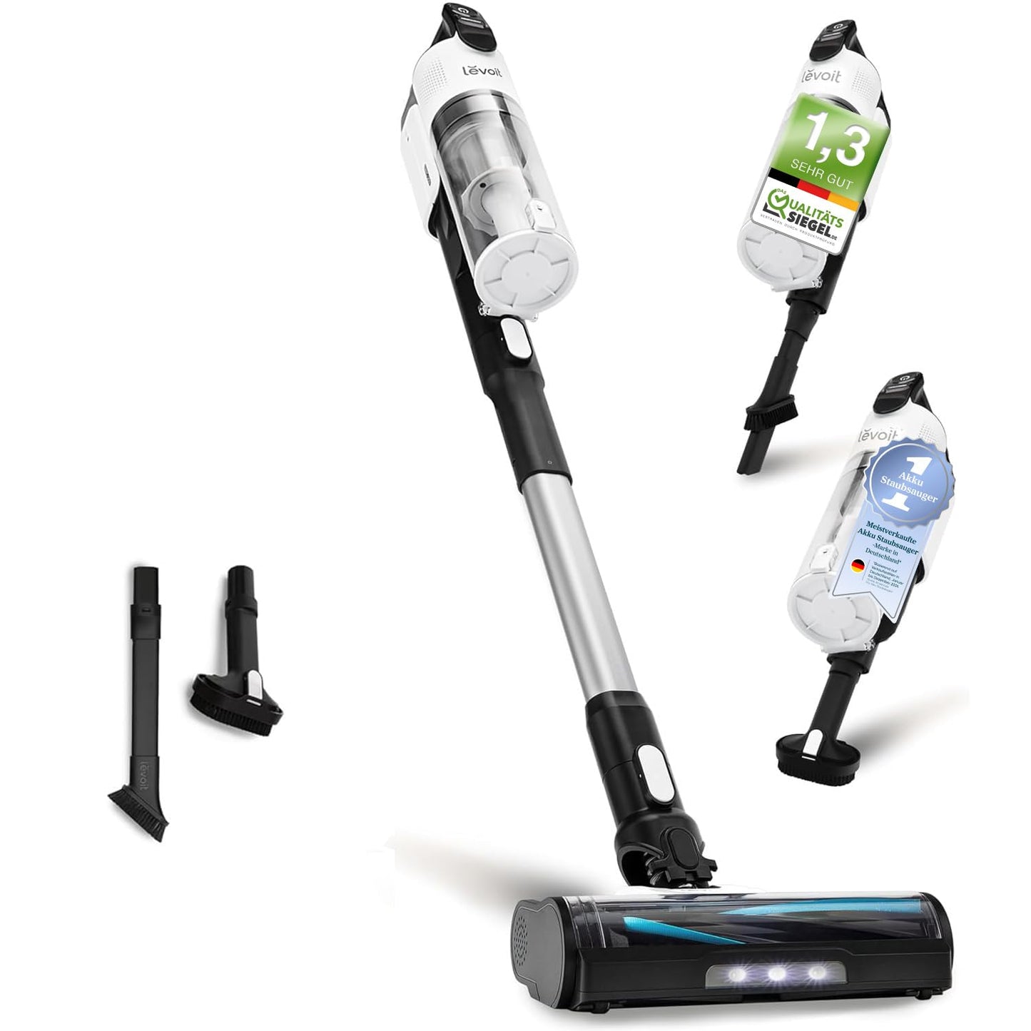 Levoit - Cordless Vacuum Cleaner - Runtime for 75㎡ - Cordless Vacuum - 4-in-1 Vacuum Cleaner - 99.9 Percent Filtration Performance