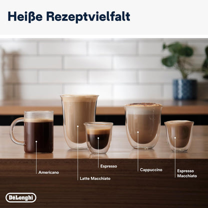 De'Longhi Siebträgermaschine La Specialista Arte EC9155.MB, Espressomaschine mit Mahlwerk, 8 Mahlgradeinstellungen, 15 Bar, 3 Temperaturen