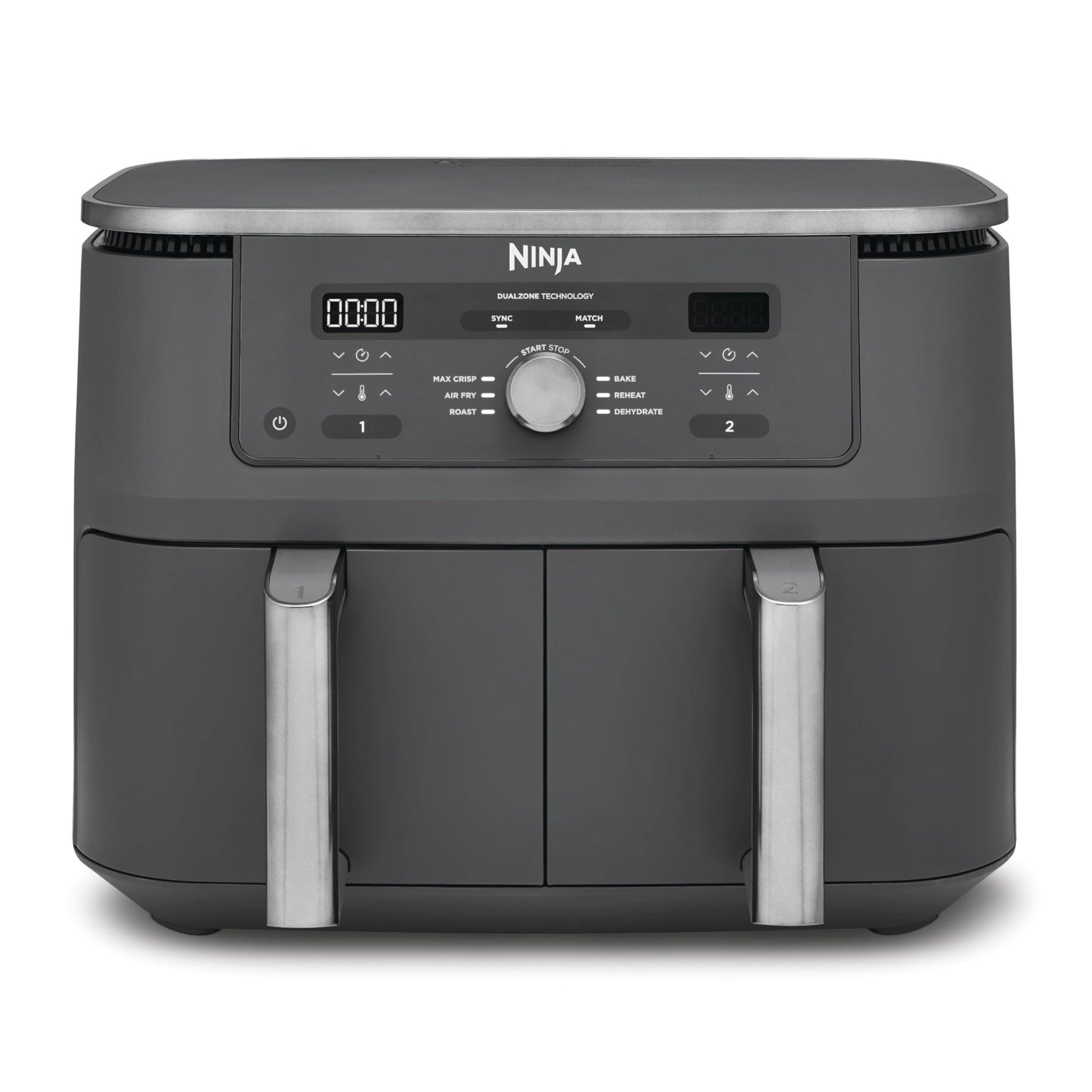 Ninja Dual Zone Digital Air Fryer, 2 Drawers, 6-in-1, Air Fryer, 9.5L, Air Frying, Max Crisp, Roasting, Baking