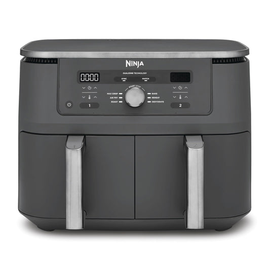 Ninja Dual Zone Digital Air Fryer, 2 Drawers, 6-in-1, Air Fryer, 9.5L, Air Frying, Max Crisp, Roasting, Baking