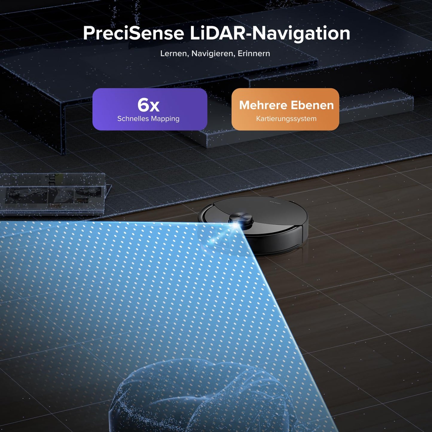 roborock Q10 S5+ Set Saugroboter mit Wischfunktion, 10.000 Pa HyperForce Saugkraft, Dual Anti-Tangle System