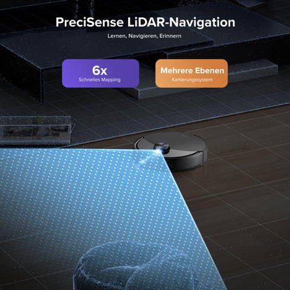 roborock Q10 S5+ Set Saugroboter mit Wischfunktion, 10.000 Pa HyperForce Saugkraft, Dual Anti-Tangle System