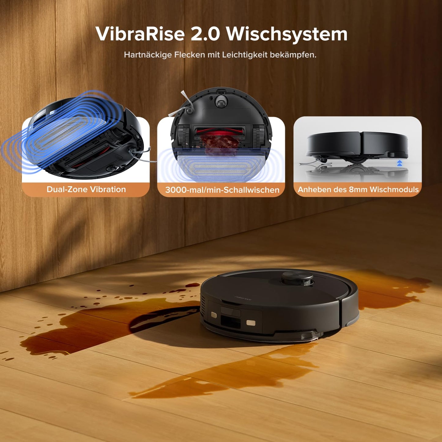 roborock Q10 S5+ Set Saugroboter mit Wischfunktion, 10.000 Pa HyperForce Saugkraft, Dual Anti-Tangle System