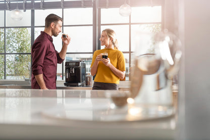 Philips 5400 Series Fully Automatic Coffee Machine - LatteGo, 12 Drinks, Milk Frother, Touchscreen, 4 Profiles, Chrome Finish (EP5447/90)