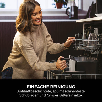 Ninja Foodi Dual Zone Heißluftfritteuse, 2 Schubladen, 6-in-1, 9,5L, Heißluft-Frittieren, Max Crisp, Braten