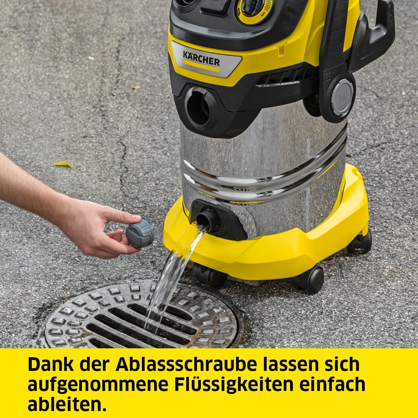 Kärcher wet/dry vacuum cleaner WD 6 P S V-30/6/22/T, incl. power outlet, flat pleated filter, patented filter box, filter cleaning